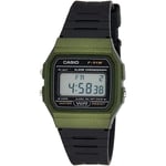 CASIO WATCH F-91WM-3A UNISEX RUBBER STRAP & GREENPLATE