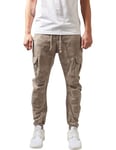 Urban Classics Men's Camo Cargo Jogging Pants Trouser, Sand Camo, XL