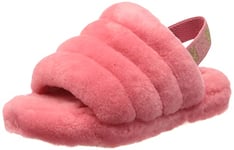 UGG FLUFF YEAH SLIDE SLIPPER KIDS' PINK ROSE 32.5 EU