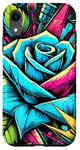 iPhone XR Floral Rose Botanical Art, Vibrant Street Style, Love Roses Case