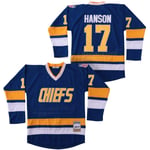 Men Ice Hockey Jersey Hanso 16 17 18 NHL Movie Jersey Embroidery Breathable Long Sleeve T-shirt Sweatshirts