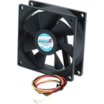 STARTECH Ventilateur PC Silencieux à Double Roulement à Billes - Alimentation TX3 - 80 mm - 27 dB Bruit - Plastique