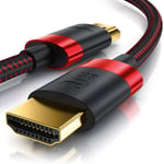 Primewire Premium HDMI Cable 2.1 – 4m - 8k - 120 Hz with DSC - 7680 x 4320 - UHD II - HDMI 2.1 2.0a 2.0b - 3D - Highspeed Ethernet - HDR - ARC – compatible with Blu Ray PS4 Xbox PS5