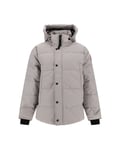 Canada Goose Mens Monochrome Down Jacket - Grey - Size IT 46 (Men's)