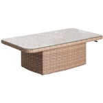 Table basse de jardin relevable Moorea