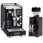 La Pavoni Mini Cellini Svart LPSMCB01EU Espressomaskin Inkl. Eureka Mignon Zero Mat Svart Espressokvarn