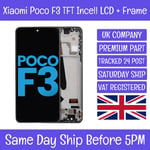 Xiaomi Poco F3 M2012K11AG Replacement LCD Display Screen Touch Digitizer+Frame