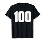 NUMBER 100 ONE HUNDRED YEARS OLD AGE SPORTS JERSEY CENTURY T-Shirt