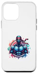 Coque pour iPhone 12 mini Ninja Musculaire Fort Et Mignon