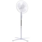 Daewoo 16 Inch Pedestal  3 Speed  Oscillating Fan 40W With Clip On Base -COL1582