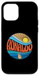 Coque pour iPhone 12/12 Pro Ronaldo T-shirt vintage Sunset Ronaldo Groovy Tie Dye