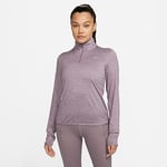 NIKE FB4316-536 W NK SWIFT ELMNT DF UV HZ TOP Sweatshirt Women's VIOLET DUST/PEWTER/HTR/REFLECTIVE S Size 2XL