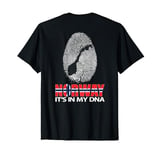 It's In My DNA - Norway Map Fingerprint Norwegian Flag Pride T-Shirt