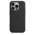 iPhone 15 Pro Silicone Case with MagSafe — Black