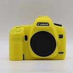 Étui en Silicone souple de haute qualité pour caméra DSLR,housse de protection pour Canon EOS 5D Mark II 5D2 5DII - Type Yellow