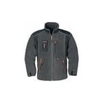 Terratrend - Veste polaire taille xxxl gris foncé/noir/orange 100 % pes