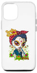 Coque pour iPhone 15 Catrinas Underworld - Motifs colorés du jour des morts