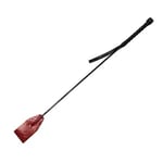 Rouge Burgundy Anaconda Snake Skin Leather Riding Crop Whip BDSM Hot Fetish Play