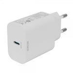 Deltaco Laddare USB-C PD Wall Charger 25W Vit