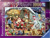 Ravensburger Let's Visit Santa 1000 piece 2018 christmas ltd ed jigsaw puzzle