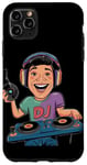 Coque pour iPhone 11 Pro Max Music Lover Producer DJ Casque rétro drôle