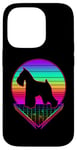 iPhone 14 Pro Miniature Schnauzer Retro Vintage 80s Funny Dog Lover Case