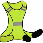 Gilet Réfléchissant Haute Visibilité - Femme et Homme - Respirant - Leger - Veste Fluo de Securite pour Running, Vélo