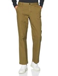 Meraki Men's POETME007 Solid chinos, Green (Khaki), W38/L32 (Manufacturer Size:W38/L32)