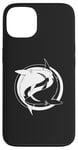 Coque pour iPhone 13 Requin blanc Yin Yang