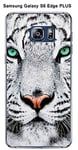 Onozo Coque Samsung Galaxy S6 Edge Plus Design Tigre Blanc