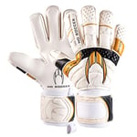 HO Soccer GUANTE PORTERO Guerrero Pro Negative Color: White/Black/Gold - Talla: 11