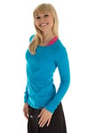 Winshape WS1 Tee-Shirt à Manches Longues pour Femme Coupe étroite pour Loisirs et Sport S Turquoise - Turquoise