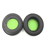 Earpads Coussinets de Rechange Coussinets d'oreille Oreillette de Remplacement Coussins en Mousse pour Casque Razer Kraken Pro V2 Kraken 7.1 Professional Edition Protein Skin, Professional Edition Ovale Noir Vert