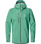 Haglöfs Front Proof Jacket Men regnjacka Dk Jelly Green-5P0 L - Fri frakt