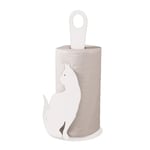 Porte Rouleau essuie-Tout Motif Chat Blanc