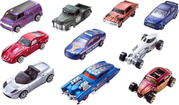 Hot Wheels 10-Car Pack of 1:64 Scale Vehicles​ Gift Collectors & Kids Ages 3+