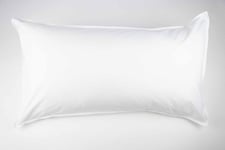 Scandinavian Bedding Örngott borstad percale Vit 50 x 90 Bomull