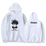 Homme Sweats À Capuche Casual 3D Jujutsu Kaisen Pull À Manches Longues Drôle Et Cool Fushiguro Megumi Sweat-Shirts Animation Hoodie avec Pochette,X~Large