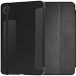 Otterbox Coque React Folio pour Samsung Galaxy Tab A9, Antichoc, Anti-Chute, étui Folio de Protection Fin, testé Selon Les Normes Militaires, Noir