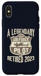 Coque pour iPhone X/XS Fête de retraite du légendaire pilote de l'armée de l'air en 2023