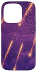 iPhone 14 Pro Celestial Falling Stars in Starry Night Sky Aesthetics Case