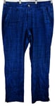 Under Armour Mens UA Match Play Printed Golf Straight Leg Pants Blue 38/32