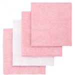 T-TOMI BIO Bamboo Baby Washcloths vaskebalsam Pink 25 x 25 cm 4 stk.