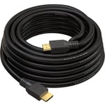 Câble HDMI 10M v1.4 Câble long HAUTE VITESSE avec Ethernet ARC 3D|Full HD 1080P Compatible with PS4 Xbox One Sky HD TV Moniteur PC portable CCTV|Noir Plaqué Or