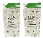 2x Lux Botanicals Freesia & Tea Tree Oil Daily Shower Gel 500ml - Refill