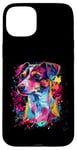 Coque pour iPhone 15 Plus Les amoureux du pop art coloré Jack Russell Terrier