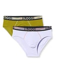 Sloggi Men's GO ABC Natural H Midi C2P Briefs, MULTI-COLOUR, S