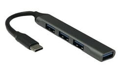 Hub USB-C 3.1 avec 1 Port USB 3.0 et 3 Ports USB 2.0. Connectez Plusieurs appareils Rapidement et efficacement. Idéal pour étendre la connectivité de Votre Ordinateur Portable ou PC.