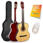 3rd Avenue 3/4 Size Kids Classical Guitar Spanish Nylon String Beginner Pack Bundle - 6 Months FREE Lessons, Bag, Strings – Natural