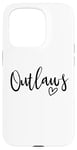 Coque pour iPhone 15 Pro Outlaws High School Mascotte Sports Team Femmes Outlaws